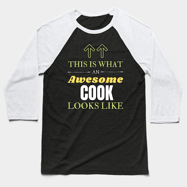 Cook Baseball T-Shirt by Mdath